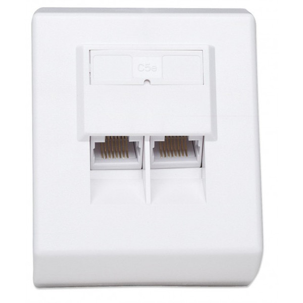 Intellinet IWP-MD 8/8-AP-C5E RJ-45 White outlet box