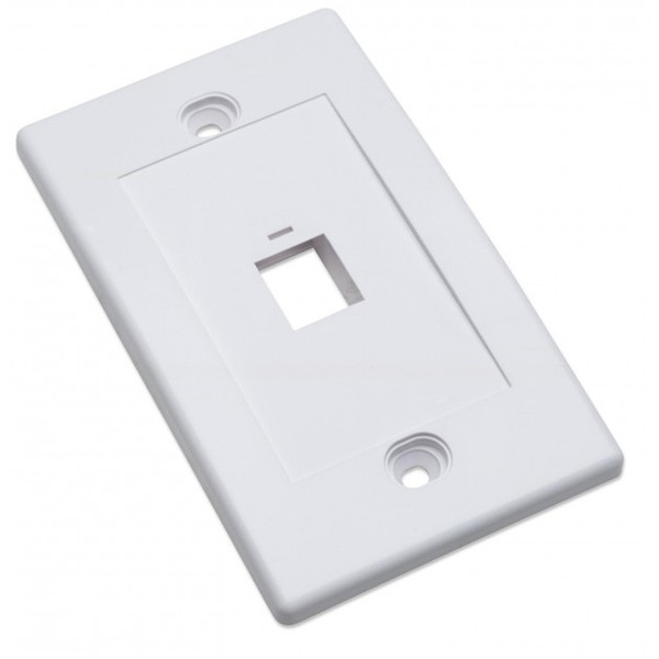 Intellinet IWP-MD PSTR-1W White switch plate/outlet cover