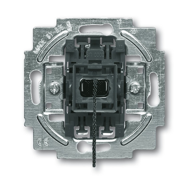 Busch-Jaeger 2020/10 US 1P Black,Metallic electrical switch