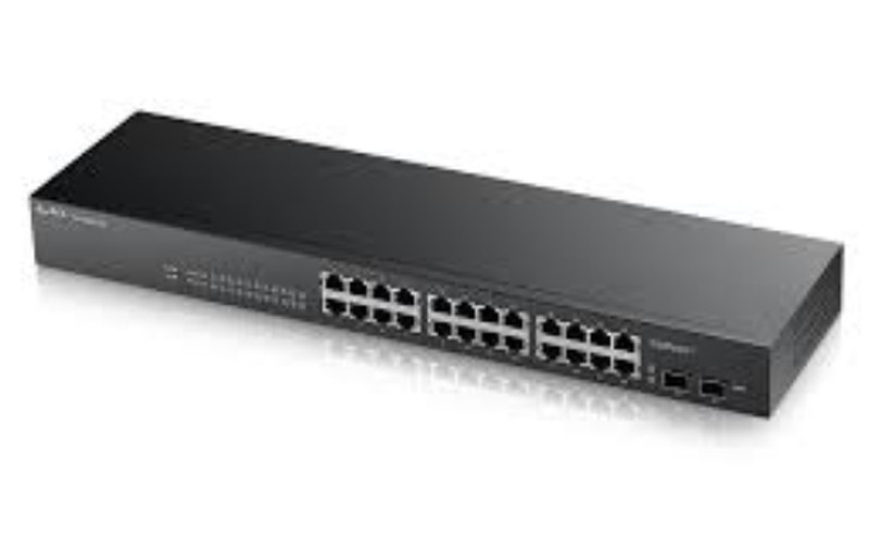 ZyXEL GS1920-24 Управляемый L2 Gigabit Ethernet (10/100/1000) 1U Черный сетевой коммутатор