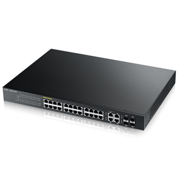 ZyXEL GS1920-24HP Управляемый L2 Gigabit Ethernet (10/100/1000) Power over Ethernet (PoE) 1U Черный сетевой коммутатор