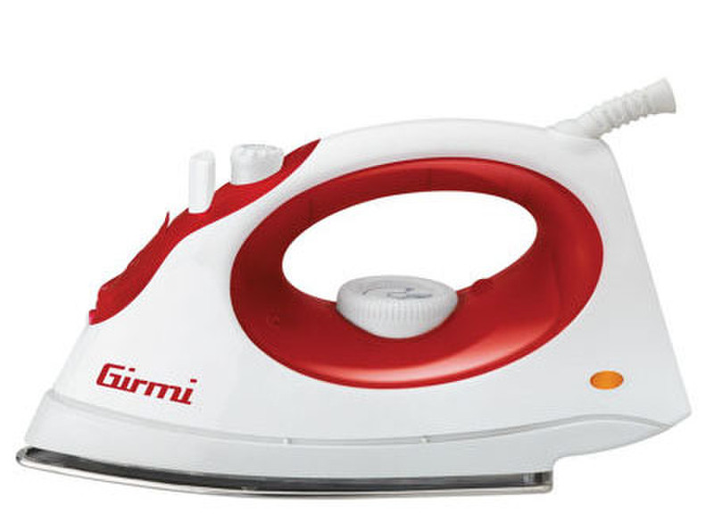 Girmi St01 Dry & Steam iron Stainless Steel soleplate 1800W Red,White