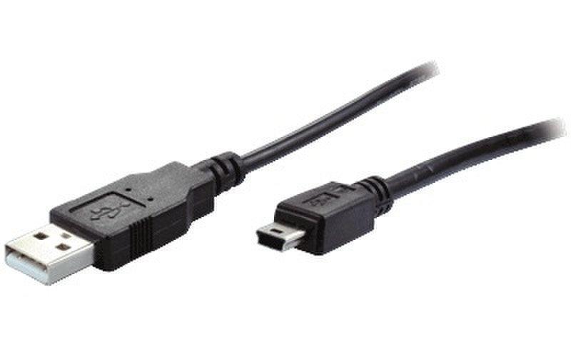 Vedimedia V8023490 1м USB A Mini-USB B Черный кабель USB