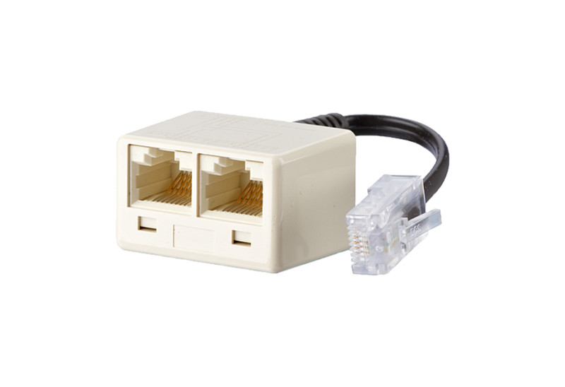 METZ CONNECT 130607440101-E RJ45 RJ45 Perleffekt, Weiß Kabelschnittstellen-/adapter