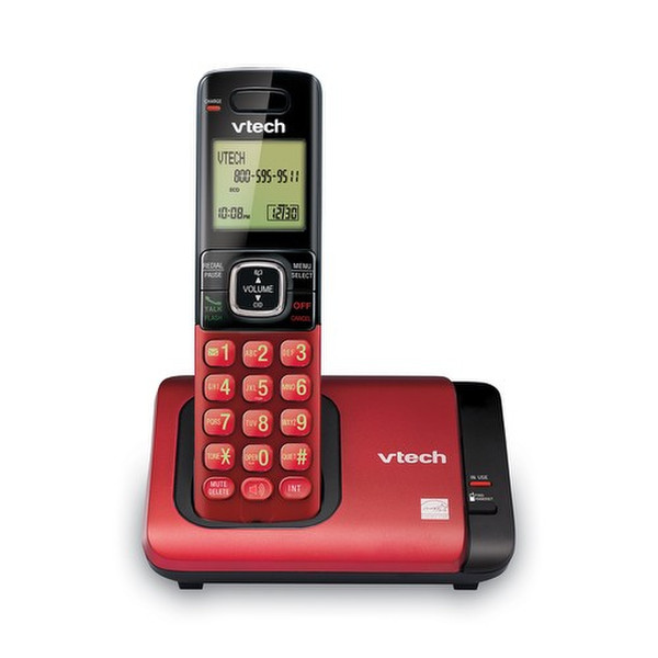 VTech CS6719-16 DECT Идентификация абонента (Caller ID) Черный, Красный телефон