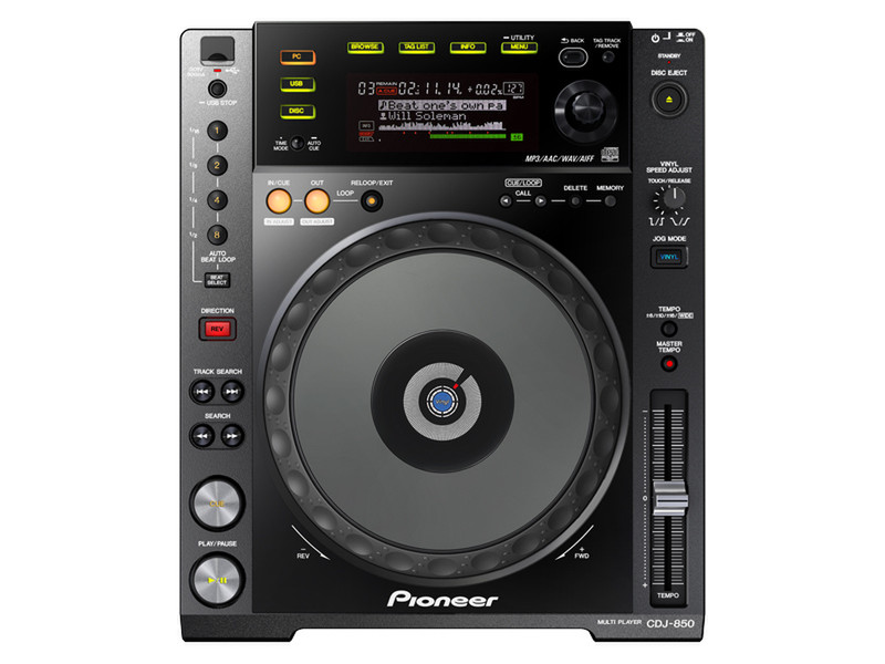 Pioneer CDJ-850-K Schwarz DJ Turntable