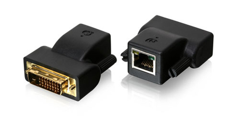 iogear DVI-D CAT5e/6 MiniExtender DVI-D CAT5e/6 Schwarz Kabelschnittstellen-/adapter