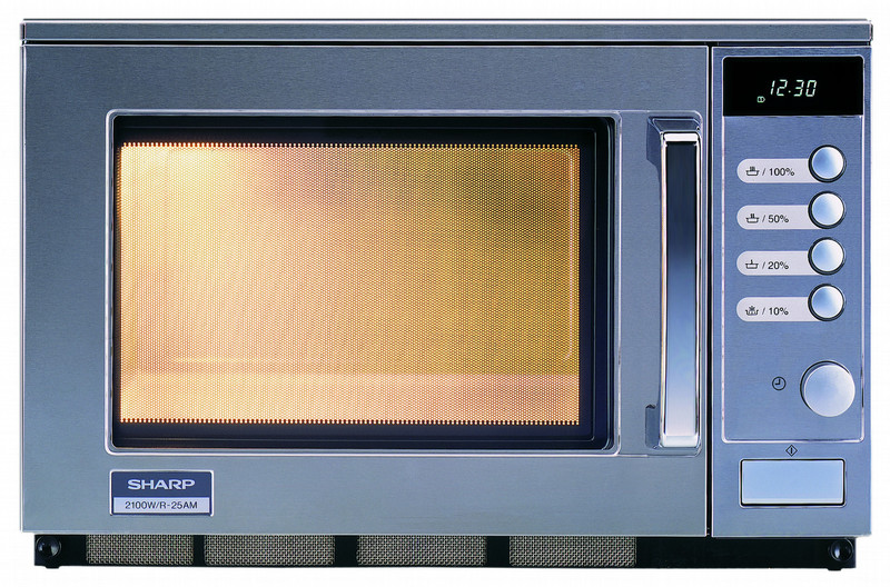 Sharp Home Appliances R-25AM Настольный Обычная (соло) микроволновая печь 20л 2100Вт Нержавеющая сталь микроволновая печь