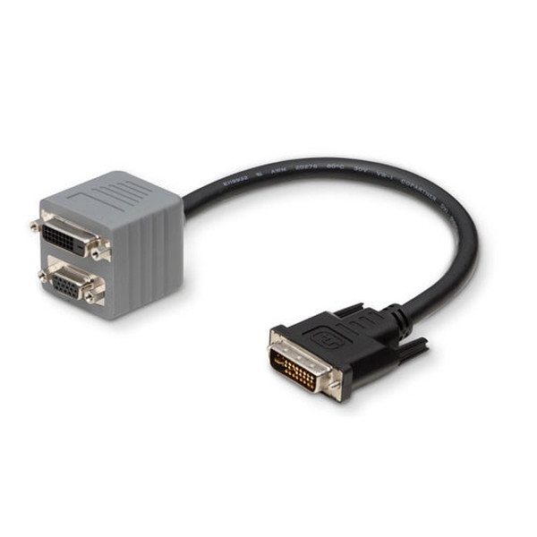 Belkin DVI-I (Dual Link) -> VGA/DVI-D (Dual Link) Adapter DVI-I VGA/DVI-D Black cable interface/gender adapter