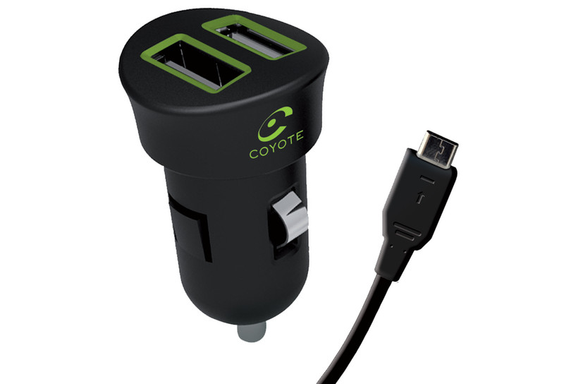 COYOTE MINICAC2ACOYV2 Auto Black,Green mobile device charger