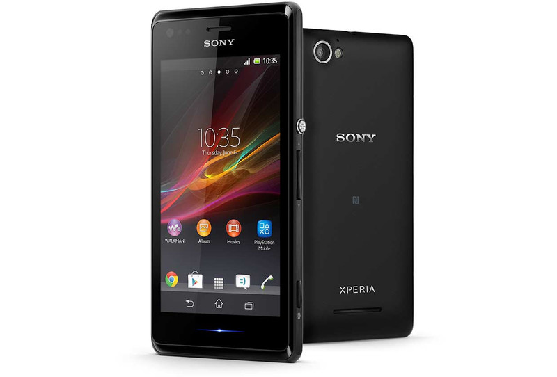 Sony Xperia M 4GB Schwarz, Walnuss