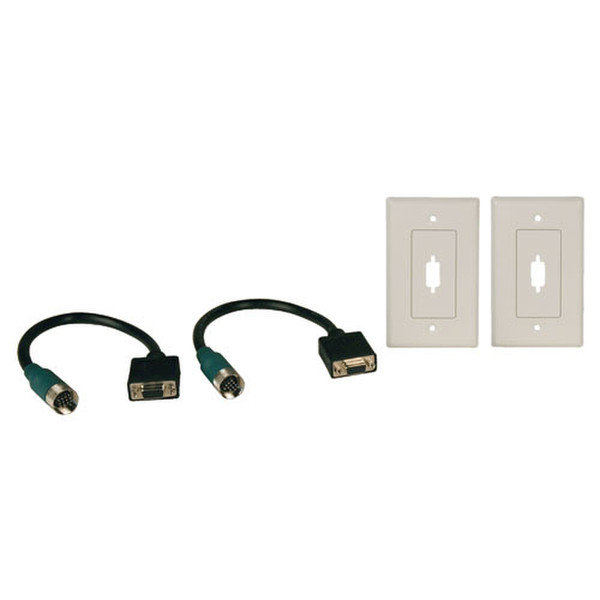 Tripp Lite EZA-VGAF-2 VGA (D-Sub) VGA (D-Sub) Black cable interface/gender adapter