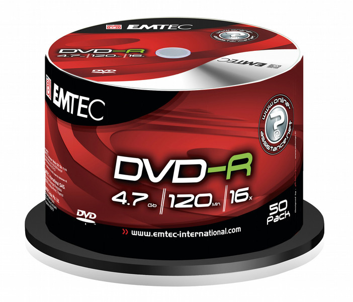 Emtec DVD-R 4,7GB 16X 4.7ГБ DVD-R 50шт