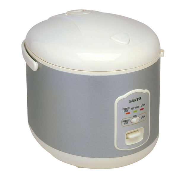 Sanyo Electronic Rice Cooker & Steamer Grau, Weiß Reiskocher