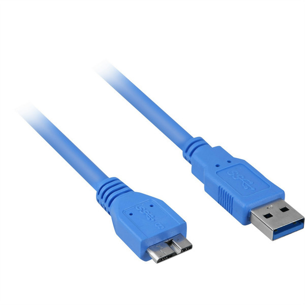 Sharkoon RDUCEI 2м USB A Micro-USB B Синий кабель USB