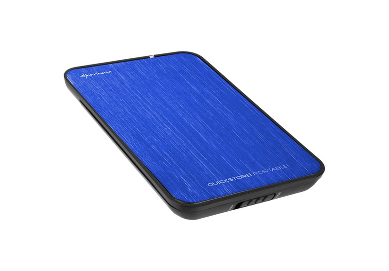 Sharkoon QuickStore Portable HDD enclosure 2.5Zoll Blau