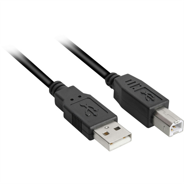 Sharkoon RDUC0000 0.5m USB A USB B Black USB cable