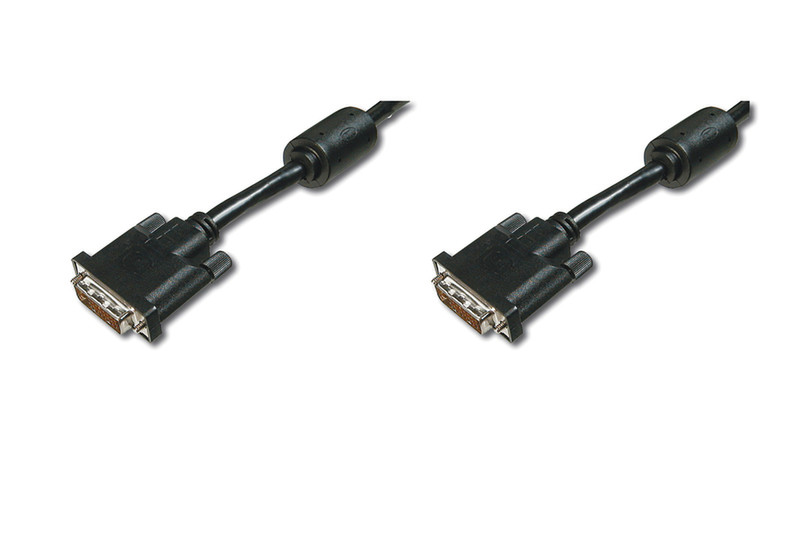Digitus DK-320100-050-S 5m DVI-D DVI-D Black DVI cable