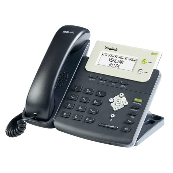Yealink SIP-T20P Проводная телефонная трубка 4линий Черный IP-телефон