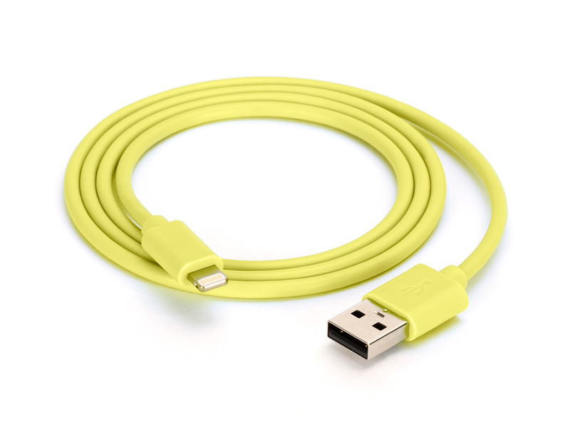 Griffin GC39142-2 0.9м USB A Apple Lightning Желтый дата-кабель мобильных телефонов