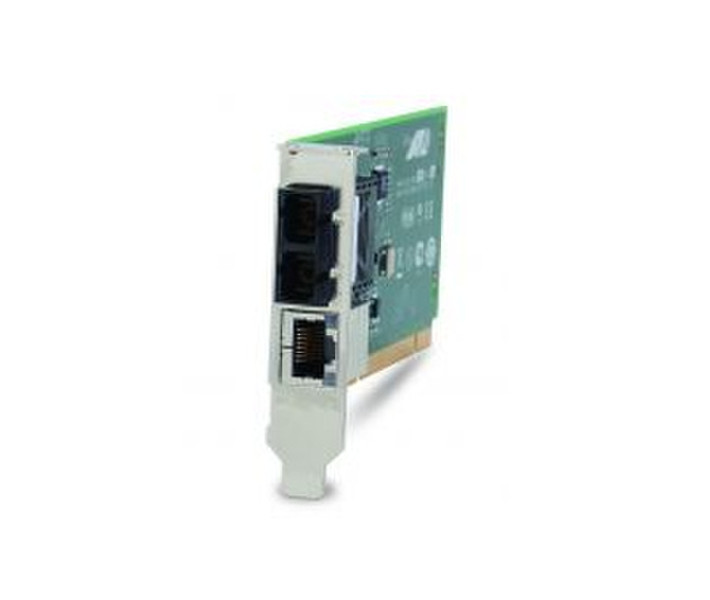 Allied Telesis AT-MC102XLPCI Внутренний 100Мбит/с 1310нм Multi-mode Зеленый, Серый сетевой медиа конвертор