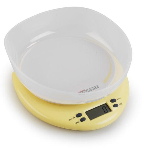 Termozeta 85854G Electronic kitchen scale Белый, Желтый кухонные весы
