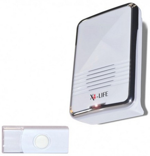X4-LIFE 701349 Wireless door bell kit White doorbell kit