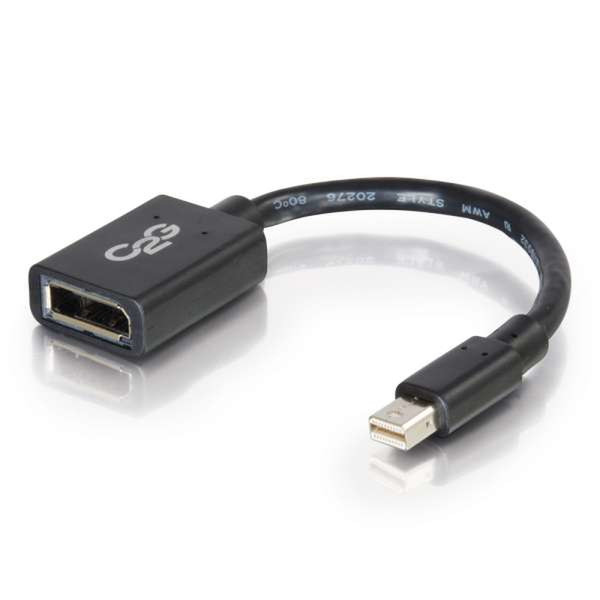 C2G 54303 1.55m Mini DisplayPort DisplayPort Schwarz DisplayPort-Kabel