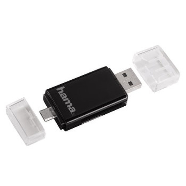 Hama 00054130 USB/Micro-USB Черный устройство для чтения карт флэш-памяти