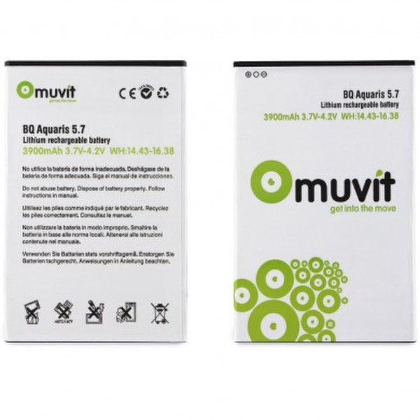 Muvit MUBAT0032 Wiederaufladbare Batterie / Akku