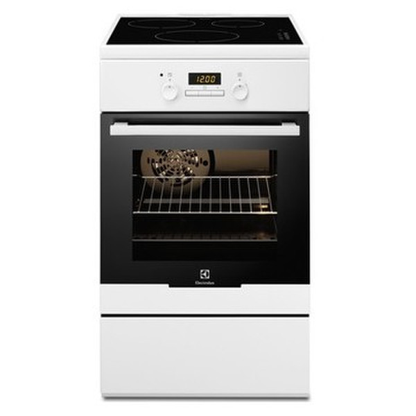 Electrolux EKI54502OW Freistehend Induktionskochfeld A-10% Schwarz, Weiß Küchenherd