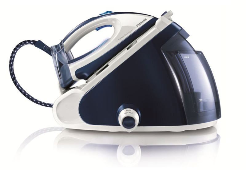 Philips PerfectCare Expert GC9237/20 2400W 1.5L SteamGlide soleplate Blue,White steam ironing station