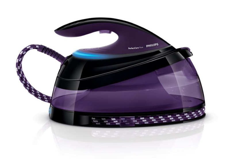 Philips PerfectCare Pure GC7640/80 2400W 1.5L T-ionicGlide soleplate Purple steam ironing station