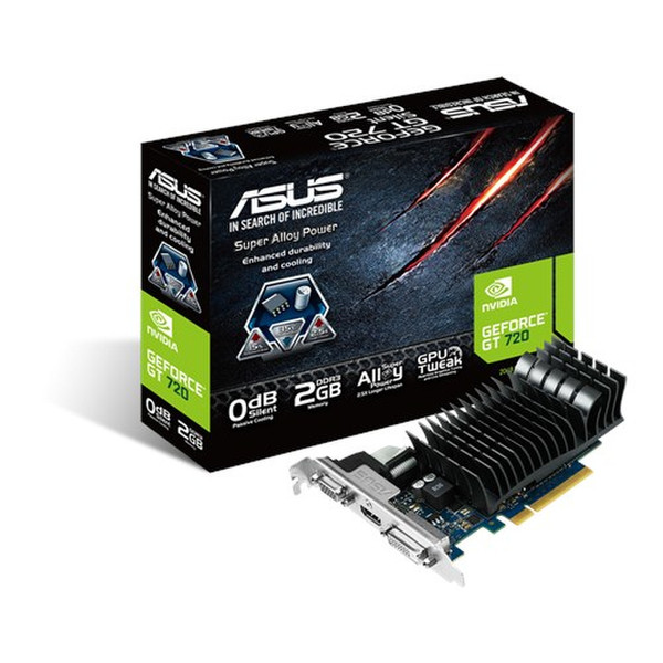 ASUS GT720-SL-2GD3-BRK GeForce GT 720 2GB GDDR3 Grafikkarte