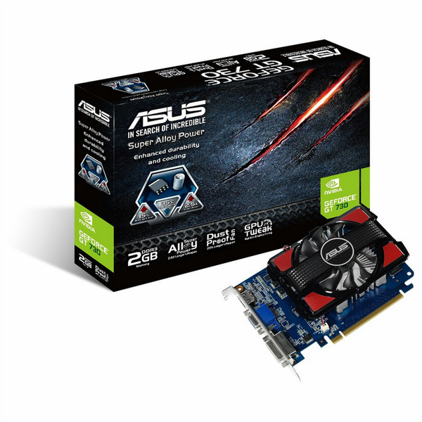 ASUS GT730-2GD3 GeForce GT 730 2GB GDDR3 graphics card