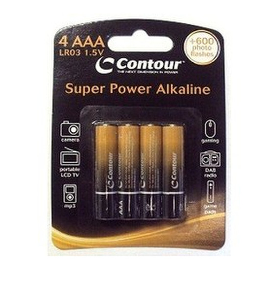 Contour Design Super Power 4 Alkaline AAA