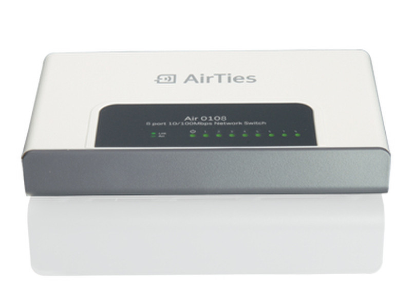 AirTies AIR 0108 Fast Ethernet (10/100) Черный, Белый