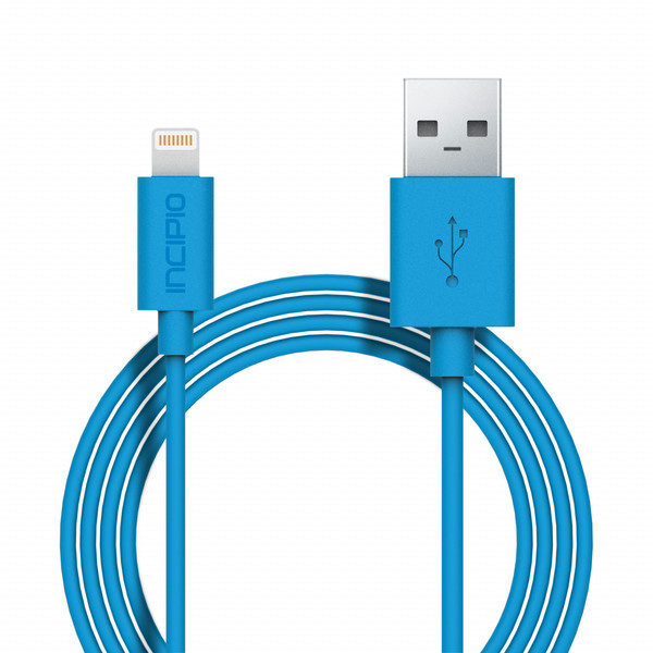 Incipio PW-185 1м USB A Lightning Синий кабель USB