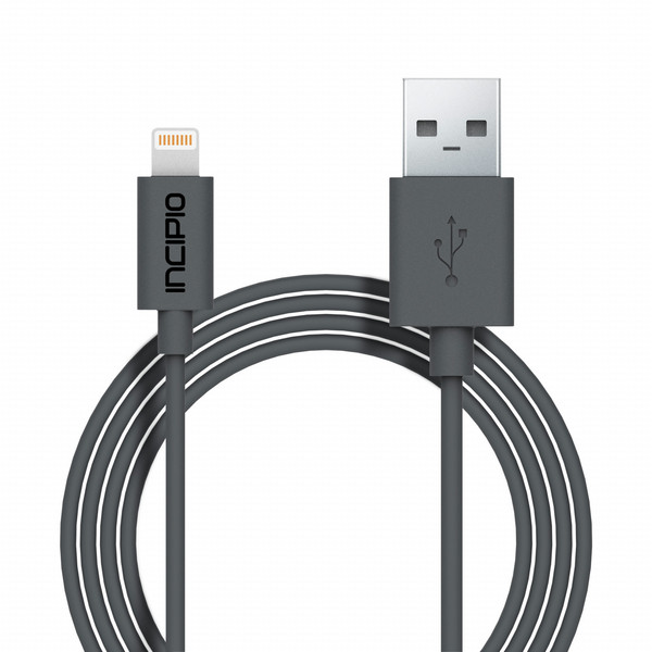 Incipio PW-188 1м USB A Lightning Серый кабель USB
