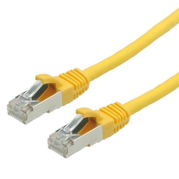 Rotronic S/FTP Patch Cord Cat.6, halogen-free, yellow, 1.5m