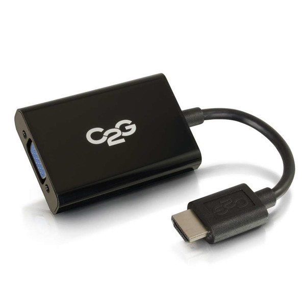 C2G 41351 0.2032m HDMI VGA (D-Sub) Black video cable adapter