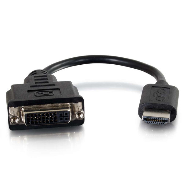 C2G 41352 0.2032m HDMI DVI-D Schwarz Videokabel-Adapter