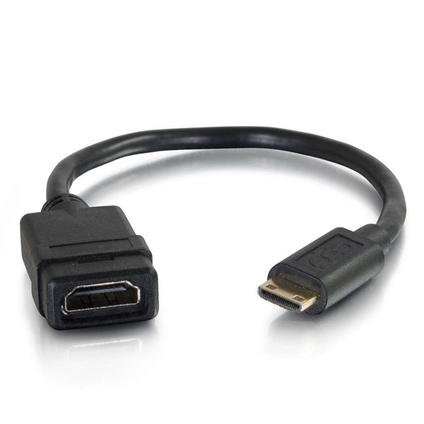 C2G 41356 0.2032м Mini-HDMI HDMI Черный адаптер для видео кабеля