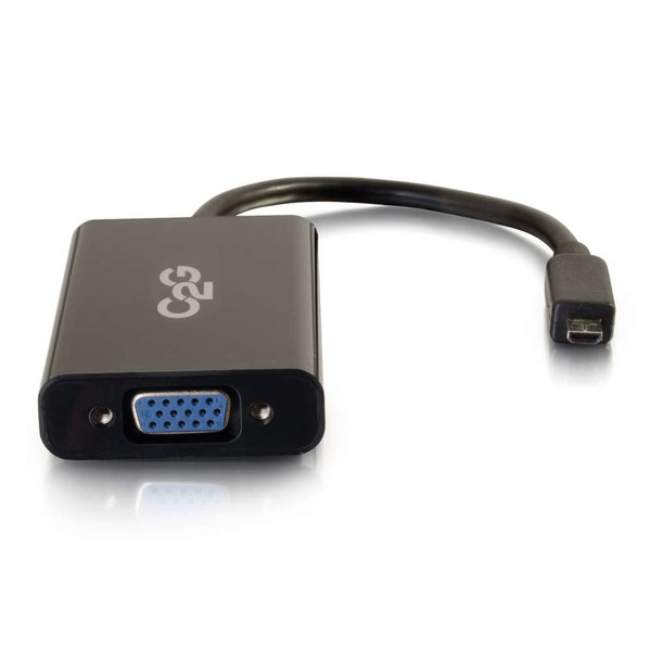 C2G 41359 0.2032m Micro-HDMI VGA (D-Sub) Black video cable adapter