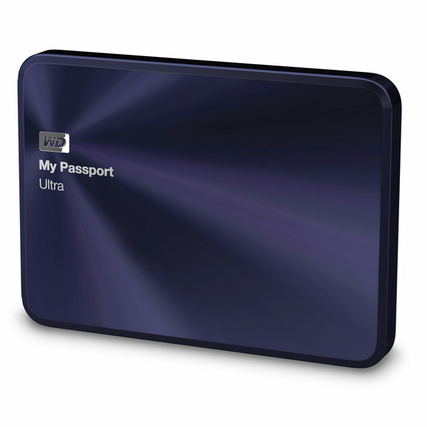 Western Digital My Passport Ultra Metal Edition, 1TB 3.0 (3.1 Gen 1) 1000ГБ Черный, Синий