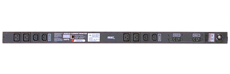 Geist G1183 8AC outlet(s) Black power distribution unit (PDU)