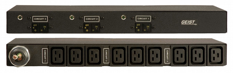 Geist G1043 9AC outlet(s) 1U Black power distribution unit (PDU)