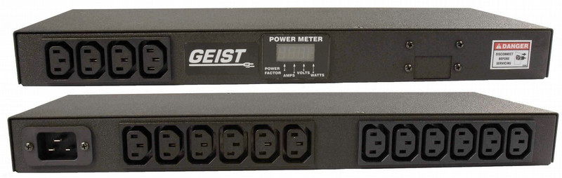 Geist G1013 16AC outlet(s) 1U Black power distribution unit (PDU)