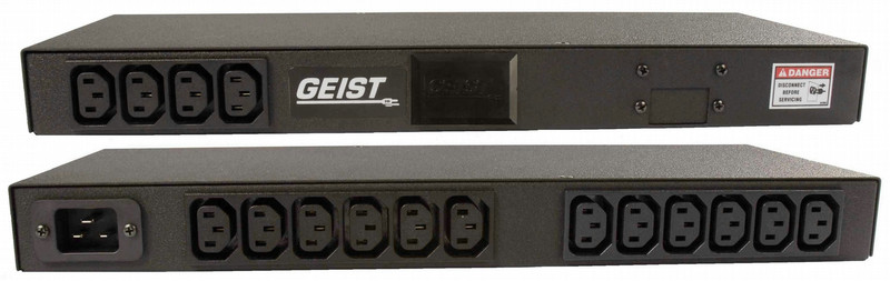 Geist G1010 16AC outlet(s) 1U Black power distribution unit (PDU)