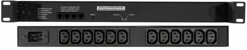 Geist G1016 12AC outlet(s) 1U Black power distribution unit (PDU)